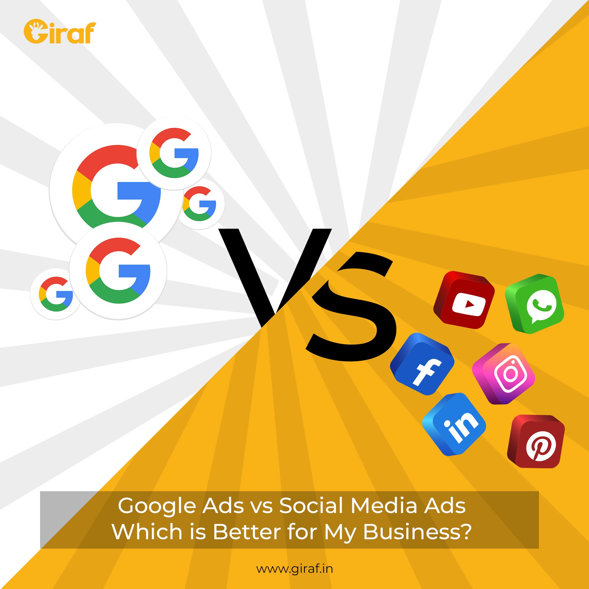 Google Ads v/s Social Media Ads ; Which is Better for My Business