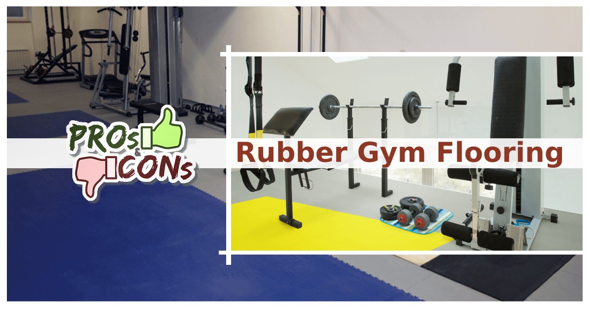 Rubber gym flooring